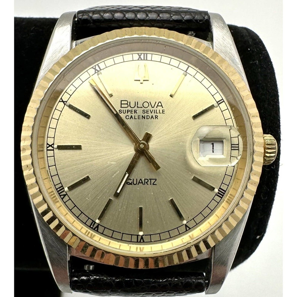 Rare! Bulova Accutron Super Seville Calendar Quartz